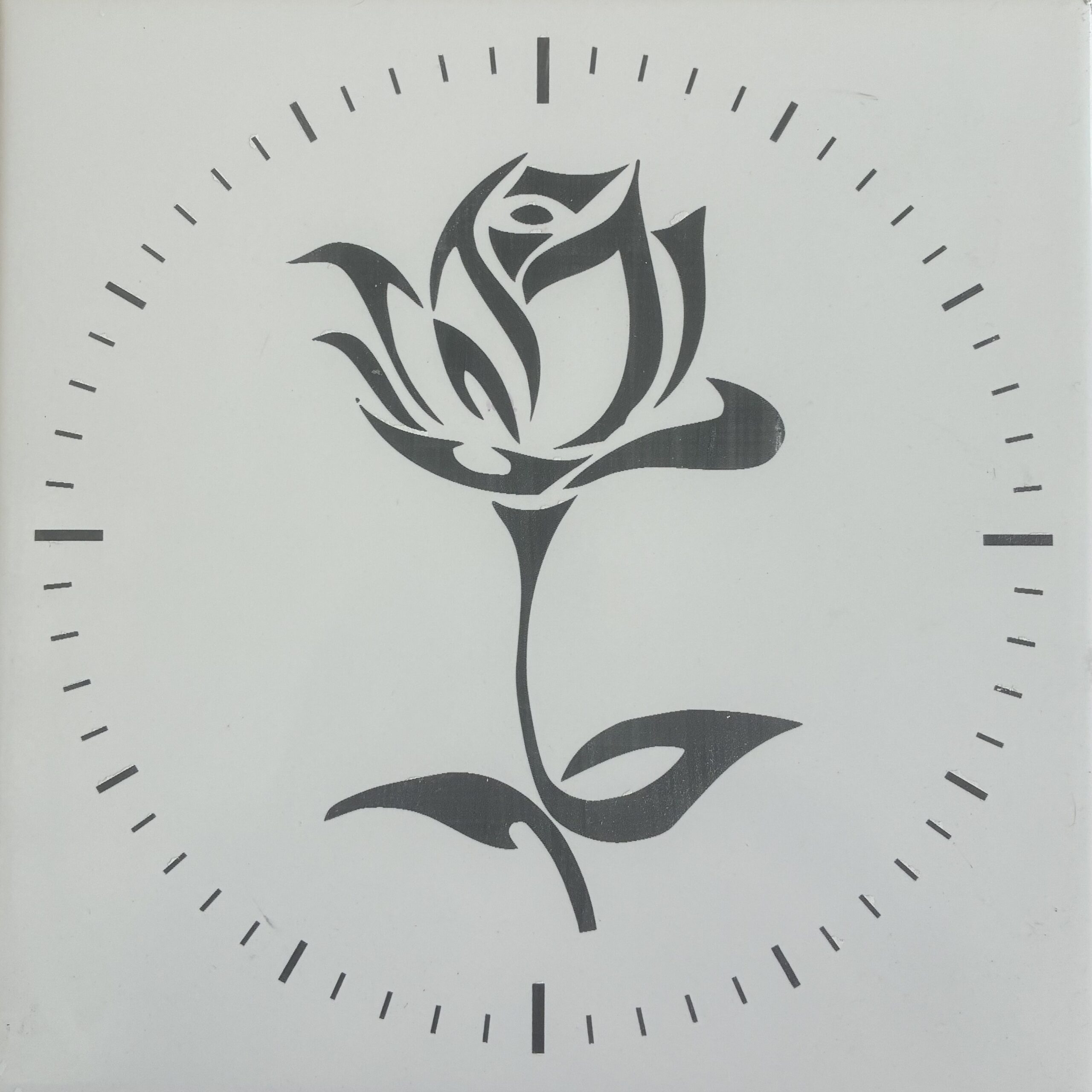 Rose Wall Clock